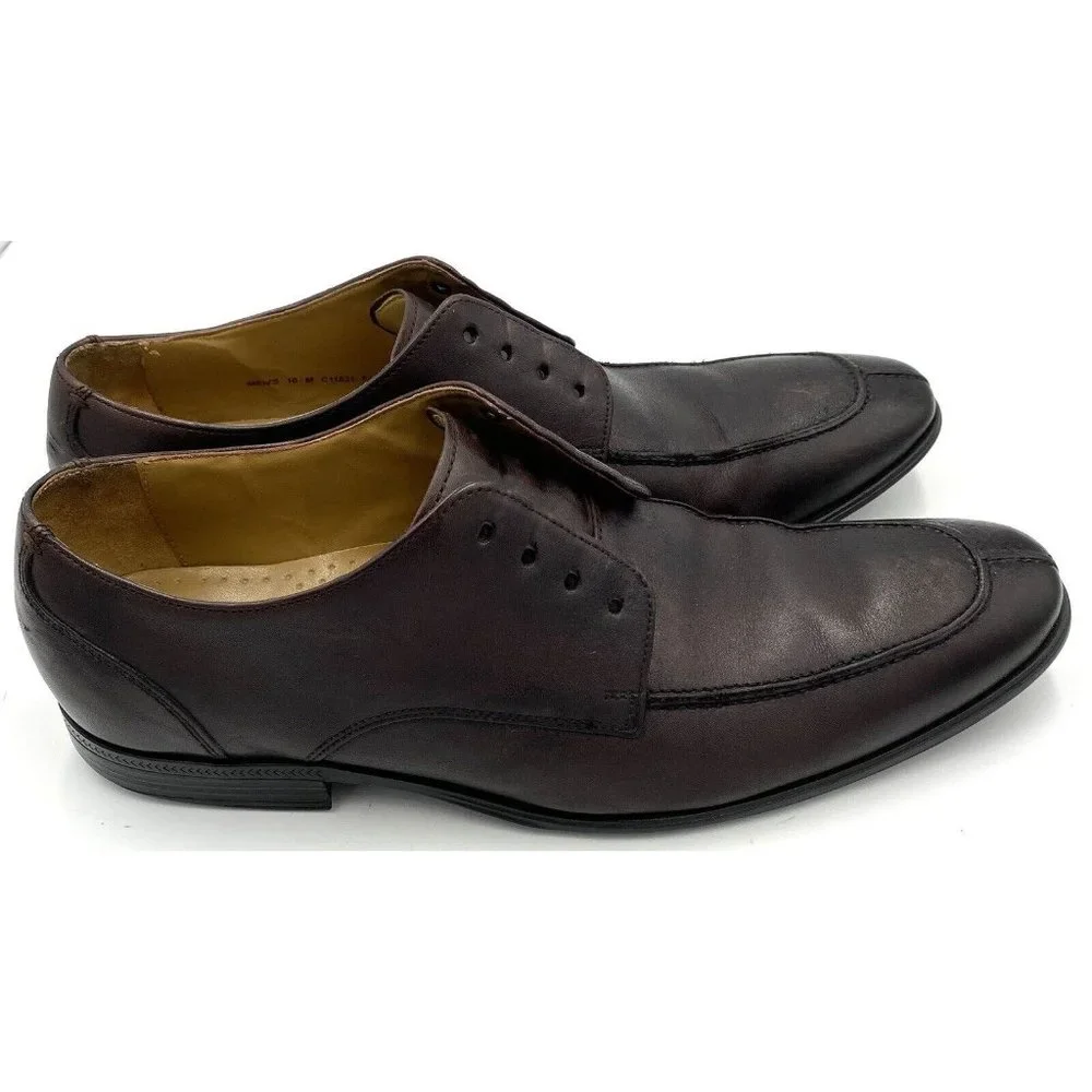 Cole Haan Men’s Adams Split Toe Dark Brown‎ Oxford Shoe Size 10 M No Laces